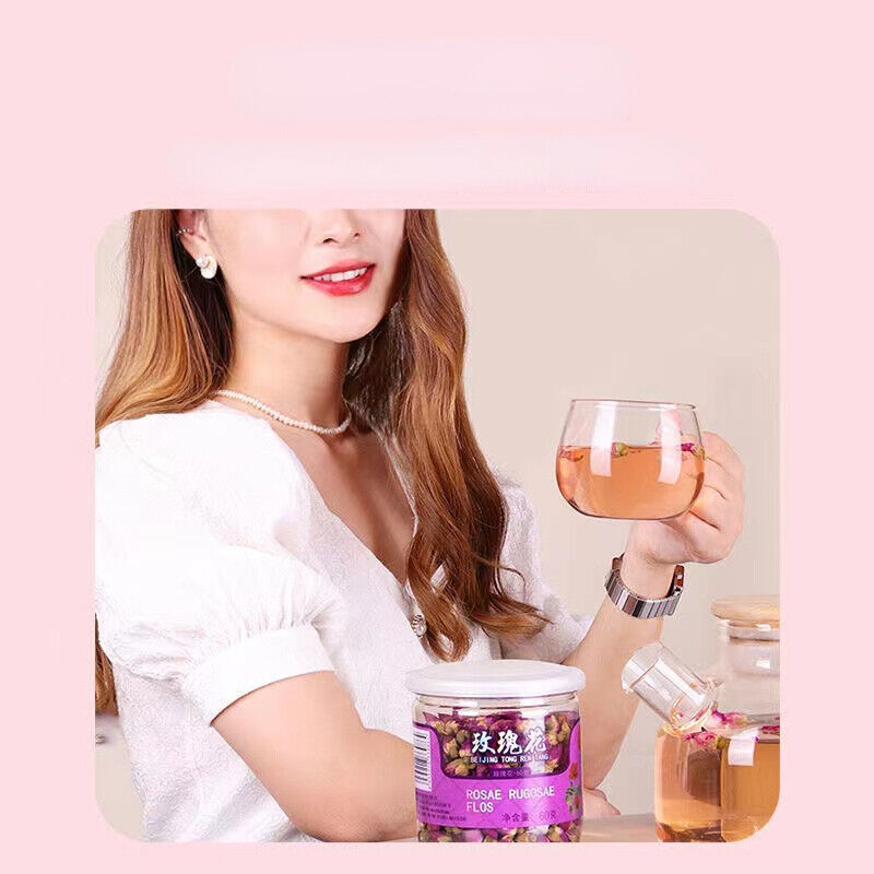 60g Rose Tea Chinese Herbal Flower Tea Low Temperature Drying Herbal Floral Tea
