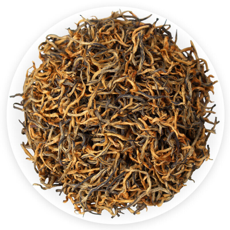 HelloYoung TeaOrganic Supreme Dianhong Golden Buds JIN SI Dian Hong Gold Yunnan Black Tea 250g