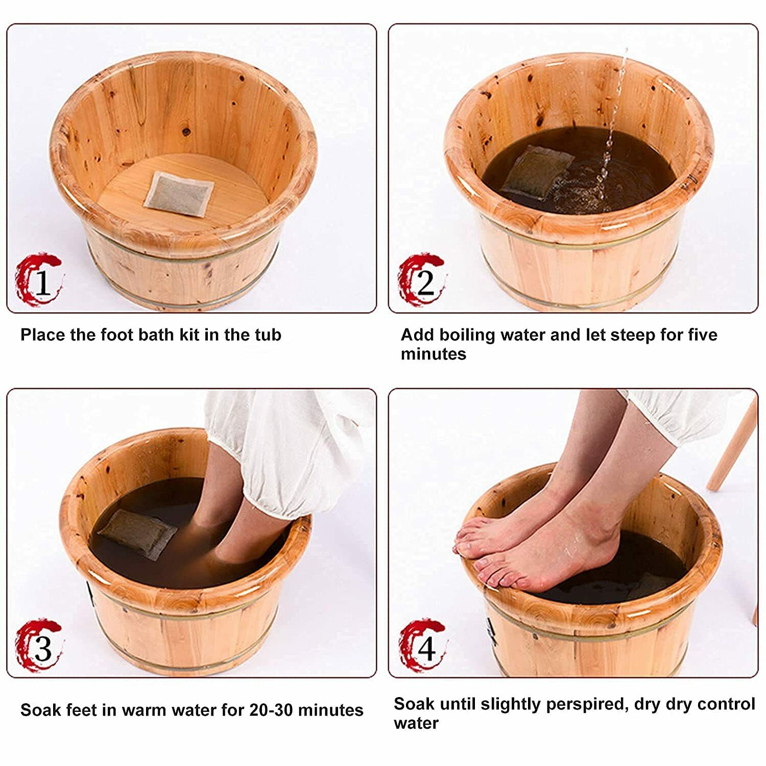 Foot Bath SPA Powder Foot Bath Powder Herbs【 6g x 30pcs】南京同仁堂足浴保健包 30包
