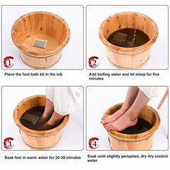 Foot Bath SPA Powder Foot Bath Powder Herbs【 6g x 30pcs】南京同仁堂足浴保健包 30包