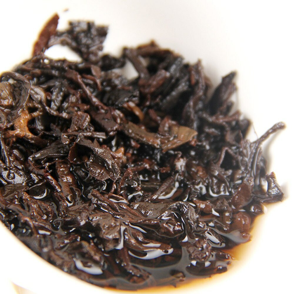 Original Iceland Tribute Tea Ripe Puer Tea Old Tree Golden Bud Shu Puerh 357g