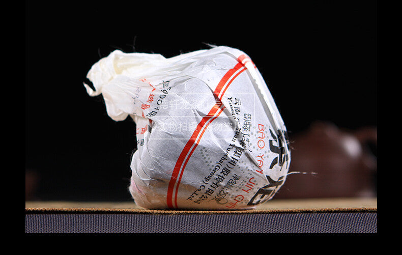 Bao Yan Jin Cha * 2014 Xiaguan Flame Tibetan Mushroom Shaped Pu'er Tea 250g Raw
