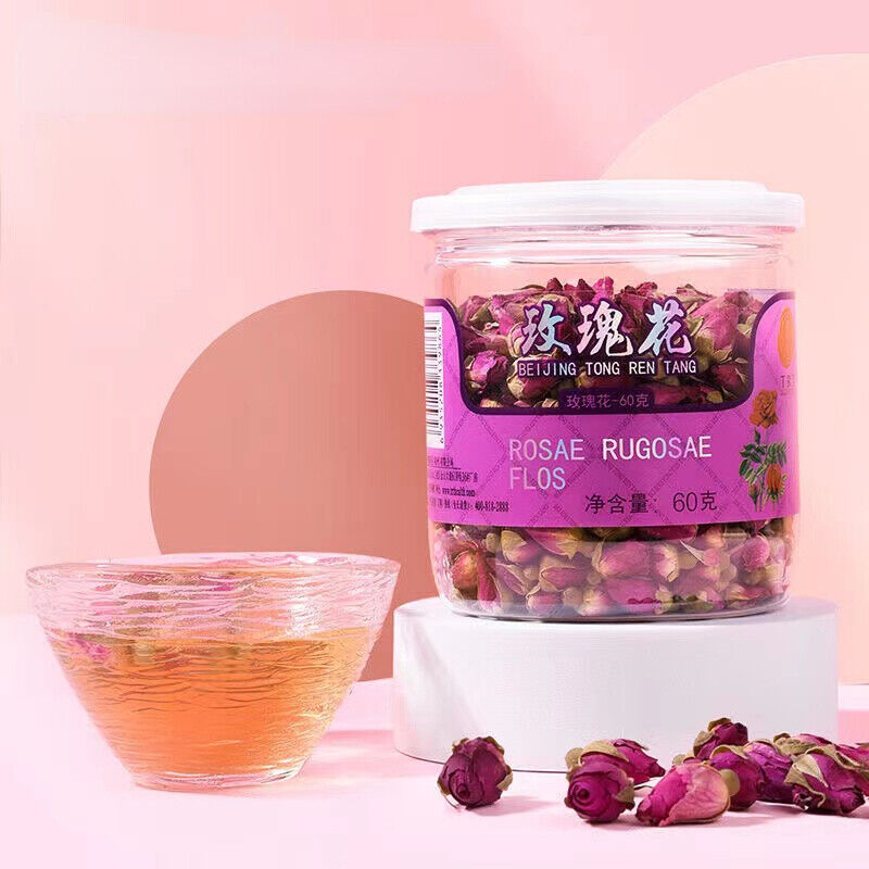 60g Rose Tea Chinese Herbal Flower Tea Low Temperature Drying Herbal Floral Tea