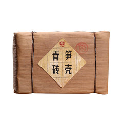 Bamboo Shell Cha Puerh Brick Tea Certified Menghai Dayi Cha Puer Tea Brick 250g
