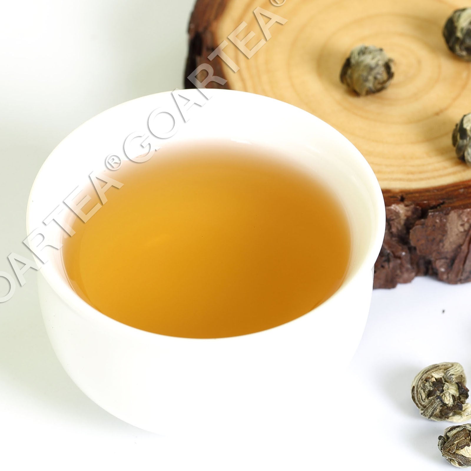 GOARTEA 250g Premium Jasmine Dragon Pearl Loose Leaf Chinese Green Tea Hand Roll
