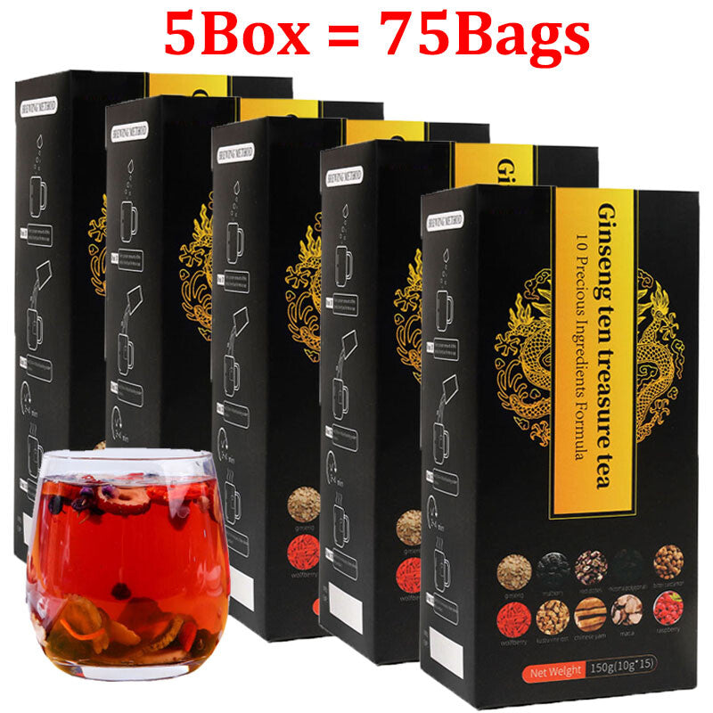 Ginseng Six Treasure Tea Kidney Liver Red Date Tea Health Support