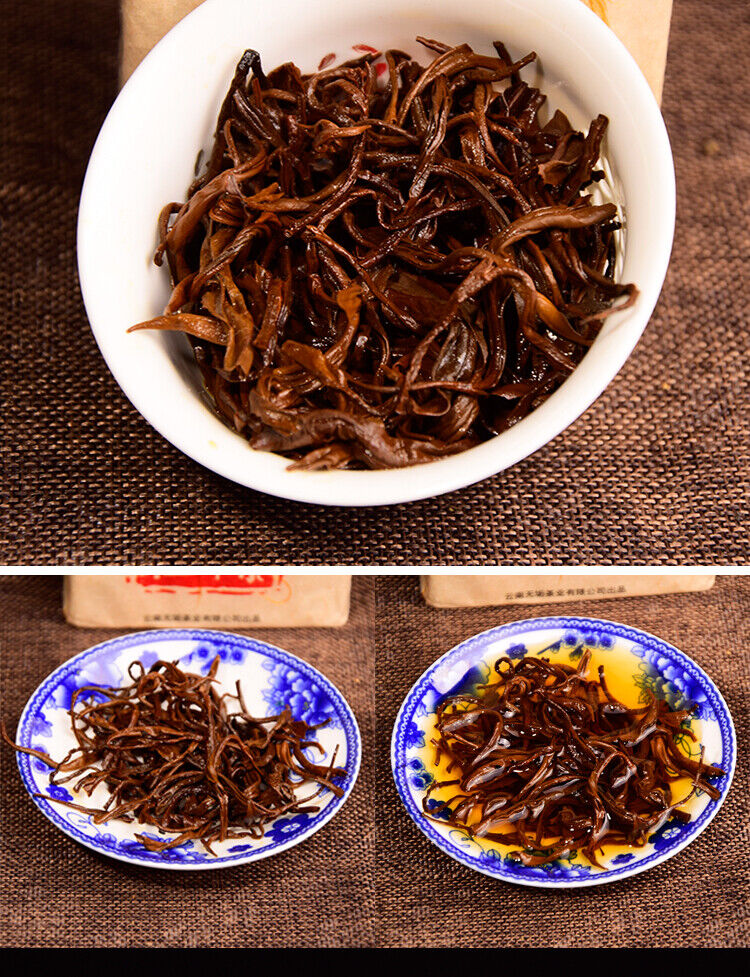 Ancient Tree Golden Buds Dian Hong Yunnan Black Tea Brick Red Tea 250g
