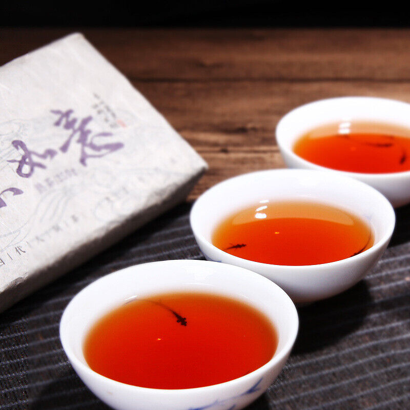 250g Pu-Erh Ripe Tea Purple Bud Fermented Tea Brick Top-Grade Black Tea