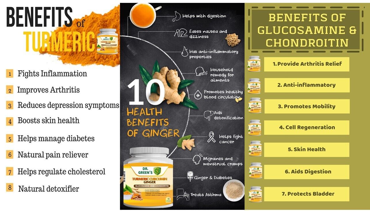 Triple Strength Capsules 120 Turmeric Curcumin with Ginger and Bio pepper 2600mg