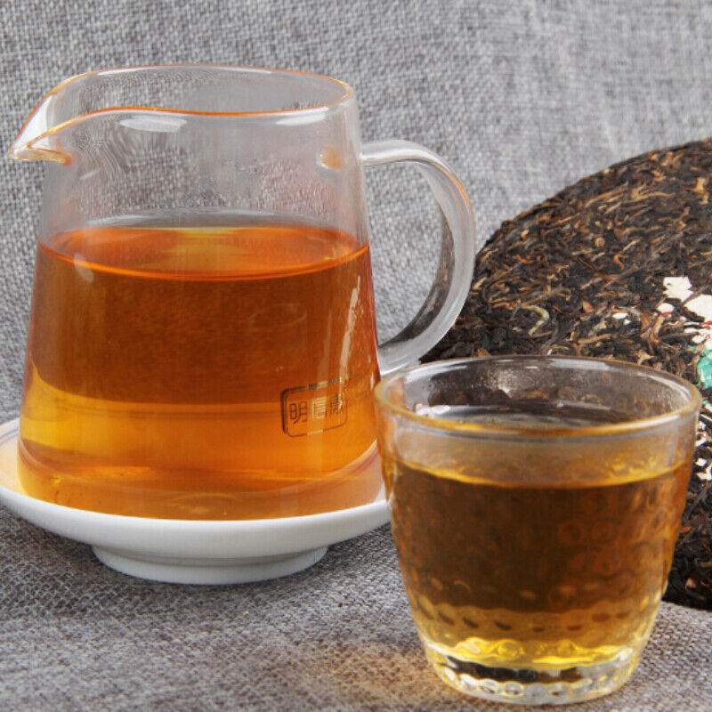 400g Health Care Organic Big Leaf Pu-erh Green Tea Cake Yunnan Old Pu'er Cha Tea