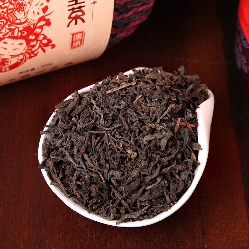 500g  Aged Black Dark Tea Basket  Premium Three Cranes Liupao Hei Cha Liu Bao