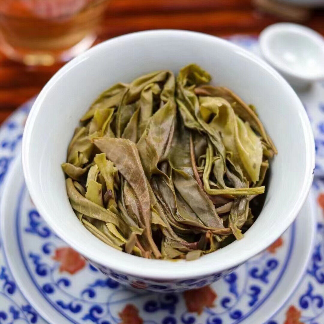 357g Yunnan Old Raw Pu'er Tea  Bingdao Tea King Aged Pu-erh Raw Tea Cake