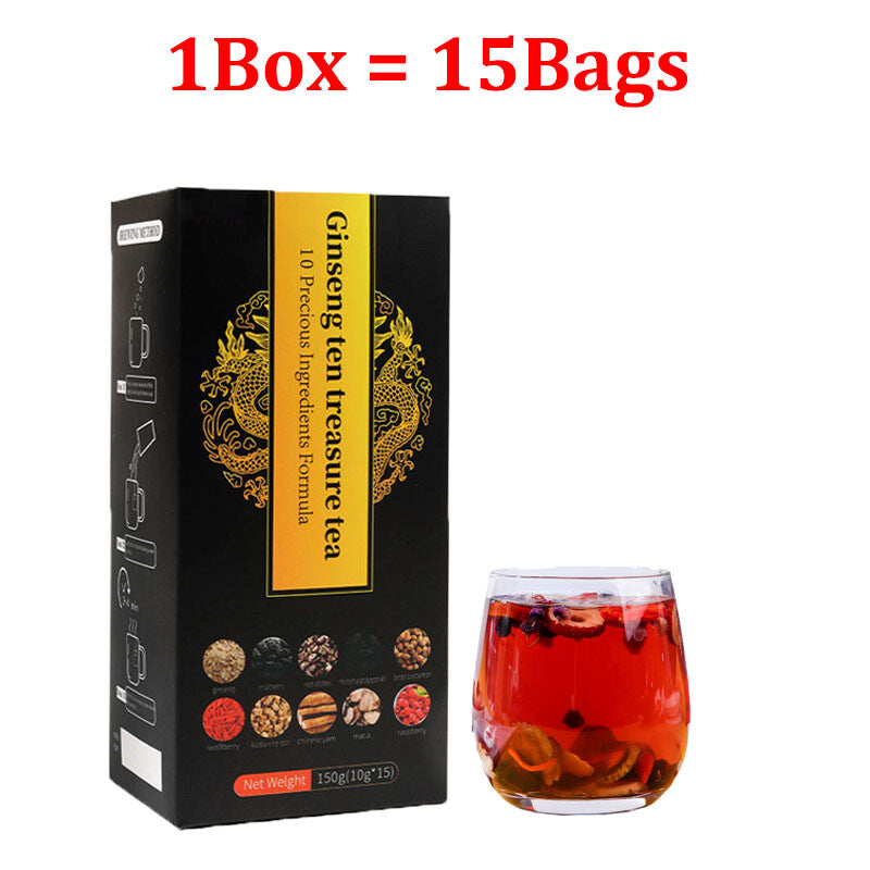 Ginseng Six Treasure Tea Kidney Liver Red Date Tea Health Support
