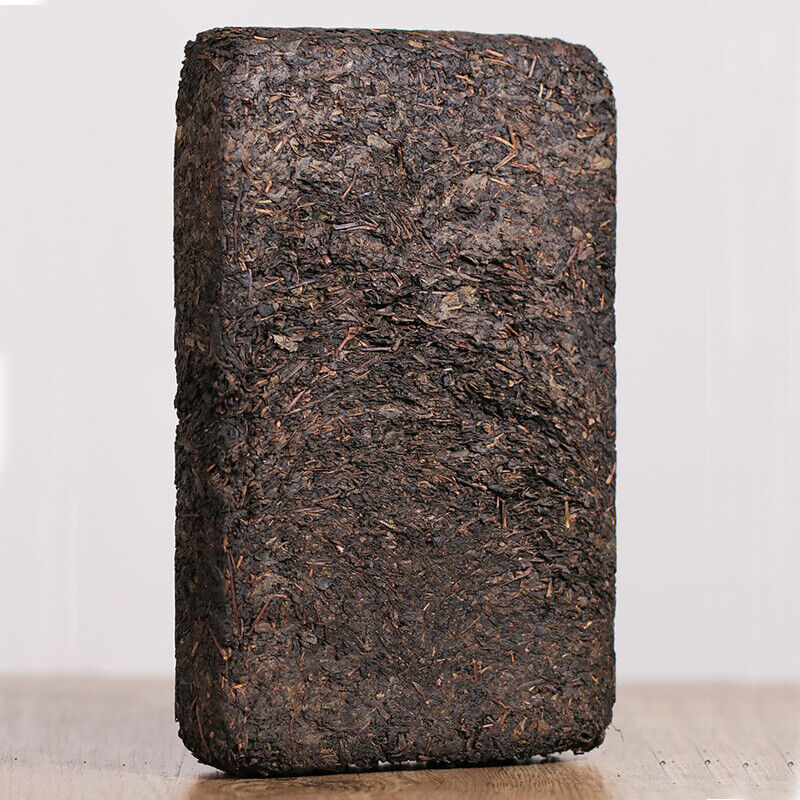 Gold Flower Tea Brick 1kg TIAN FU CHA Anhua Baishaxi 1939 Dark Tea Black Tea