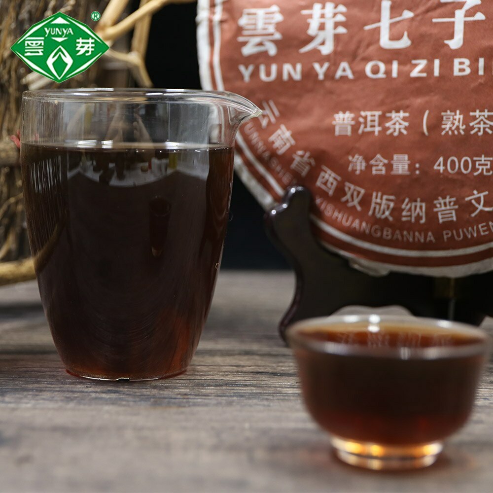 400g Pu Wen YunYa Qizi Pu'er Ripe Tea, Yunnan Puer Tea