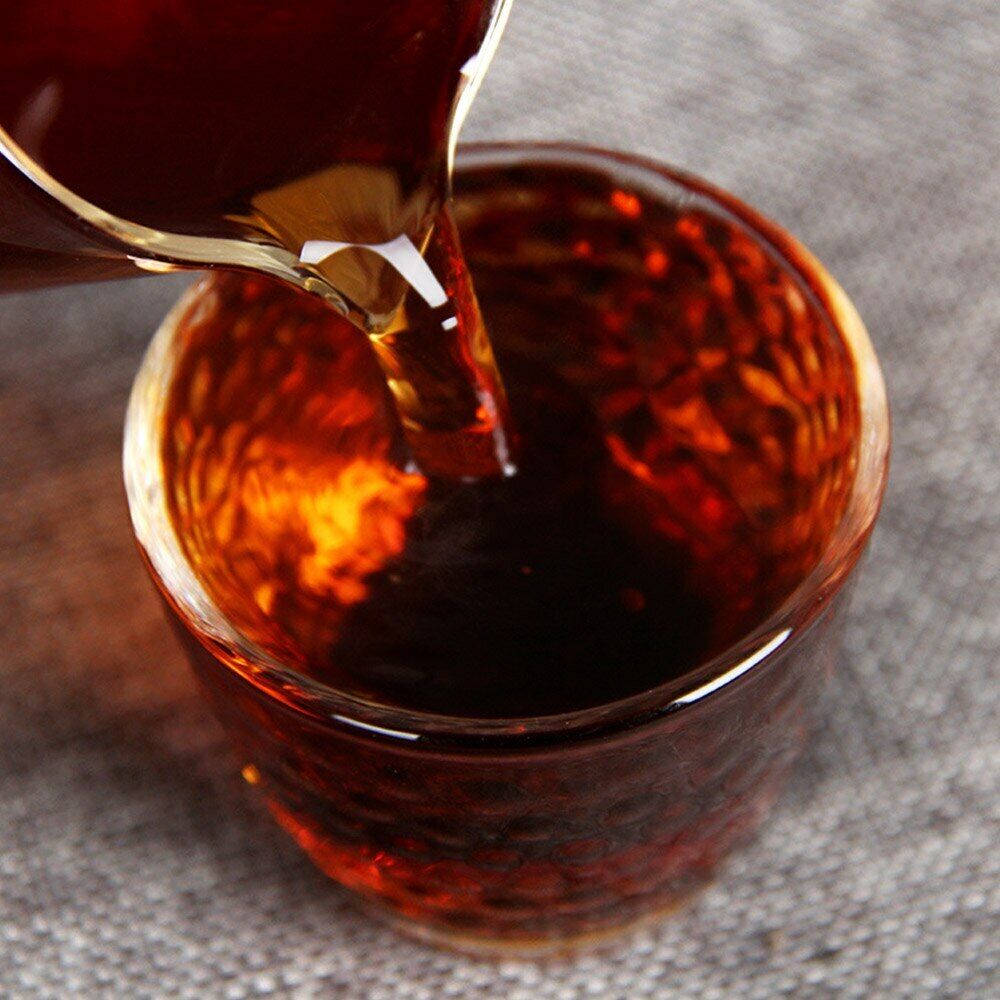 Original Iceland Tribute Tea Ripe Puer Tea Old Tree Golden Bud Shu Puerh 357g