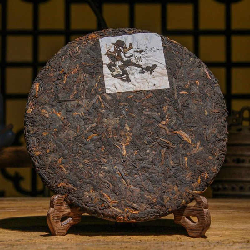 357g Yunnan Pu-erh Ripe Tea Cake Old Puerh Tea Mabanggongcha Cooked Pu'er Tea