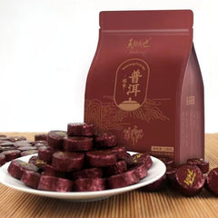 500g Yunnan Ripe Puerh Tea Pu-erh Cooked Tea Bag Package Small Pu'er Tea Cake