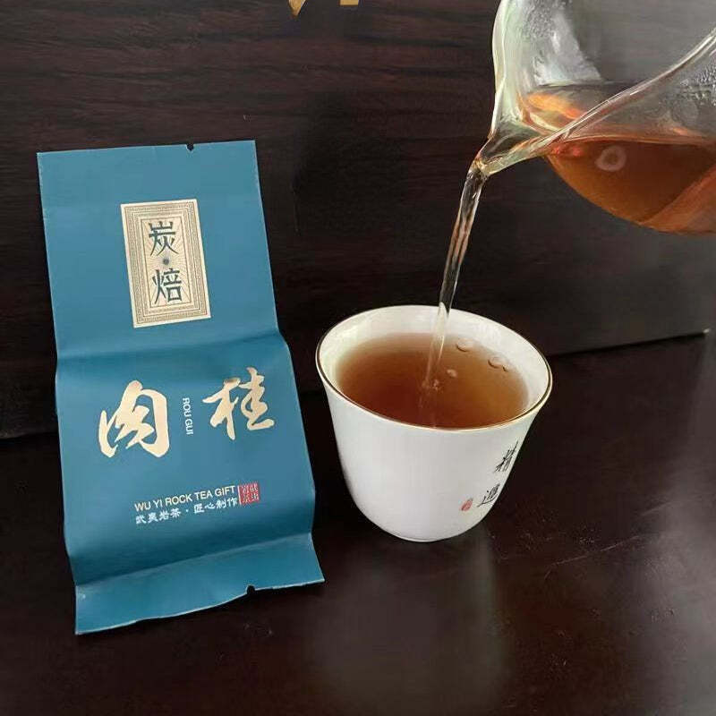 500g Wuyi Rougui Cinnamon Rock Tea Chinese Black Tea Bagged Organic Oolong Tea