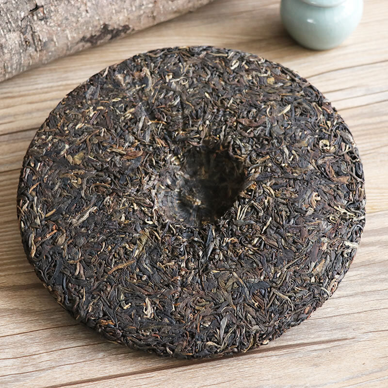 Milestone Green Cake * 2017/2018 BA JIAO TING Liming Pu'er Tea Raw Puer Tea 357g