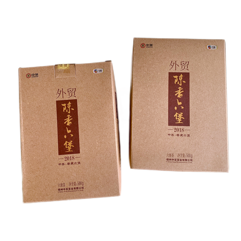 500g Dark Tea Foreign Trade Zhongcha Liupao Tea Hei Cha China Liu Bao Cha