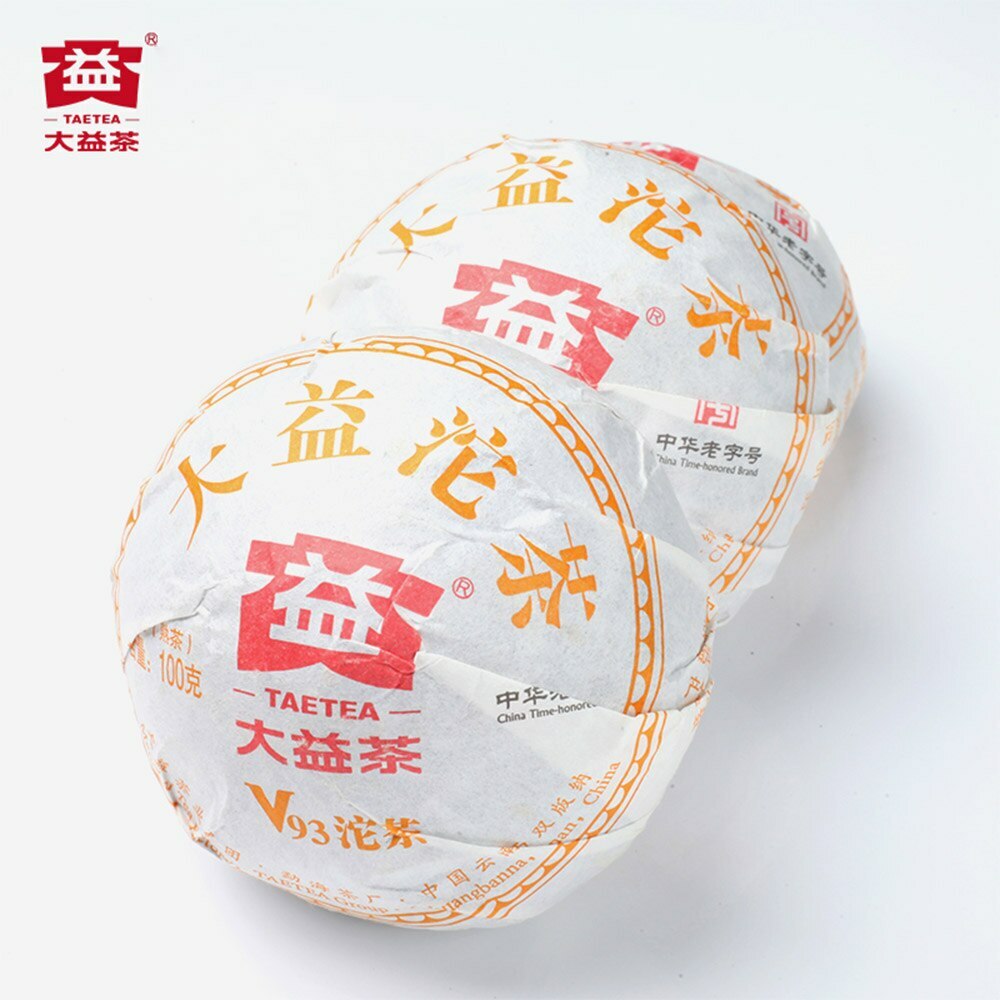 100g hinese Yunnan Ancient Tree Ripe Pu'er Tuo Tea TAETEA CV93 Pu'er Tuocha