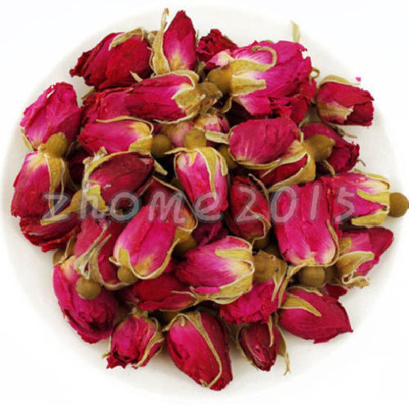 50g Organic Red Rosebud Rose Buds Flower Floral Herbal Dried Health Tea