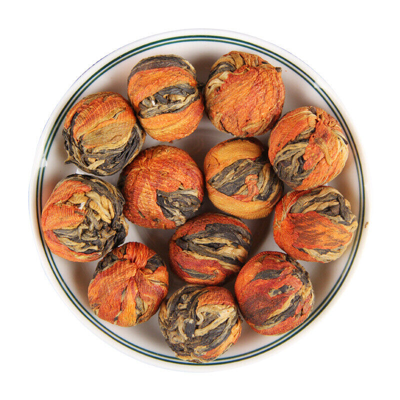 HelloYoung TeaDianhong Lily Dragon Pearl Dian Hong Handmade Kungfu Honey Scent Black Tea