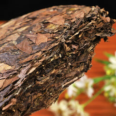 350g Fuding High Mountain Bai Cha Cake Shou Mei Premuim Wild Aged White Tea