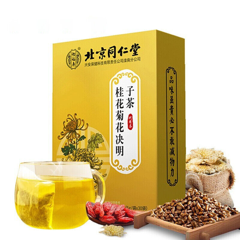 怡福寿桂花菊花决明子茶 菊花决明子养生茶150g TongRenTang cinnamon chrysanthemum cassia seed tea