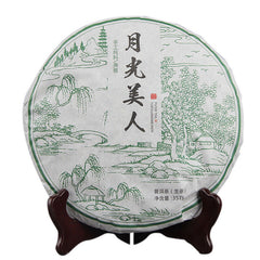 357g/12.59oz Ancient  Pu'er Moonlight Pu-erh Tea Moonlight Beauty Jingmai Puer