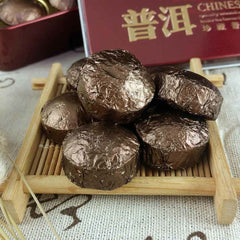 HelloYoung /Glutinous Rice Ripe Mini Puer Puerh Tea Shu Puerh Tuocha Gift Pack 75g