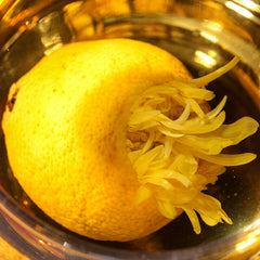 HelloYoung 小柠檬菊花茶 金丝皇菊柠檬 红茶古树滇红花草茶徽锄头 Dianhong Herbal Black Tea lemon Chrysanthemum Tea 200g