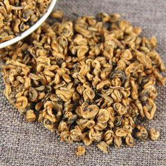 HelloYoung TeaYunnan Golden Spiral Chinese Black Tea Dianhong Red Single Bud Red Tea 250g