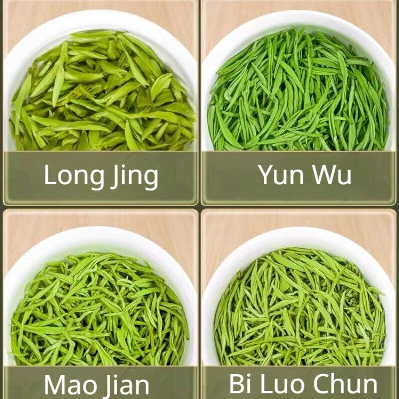500g Green Tea Combination Longjing + Maojian + Biluochun + Yunwu Loose Leaf Tea