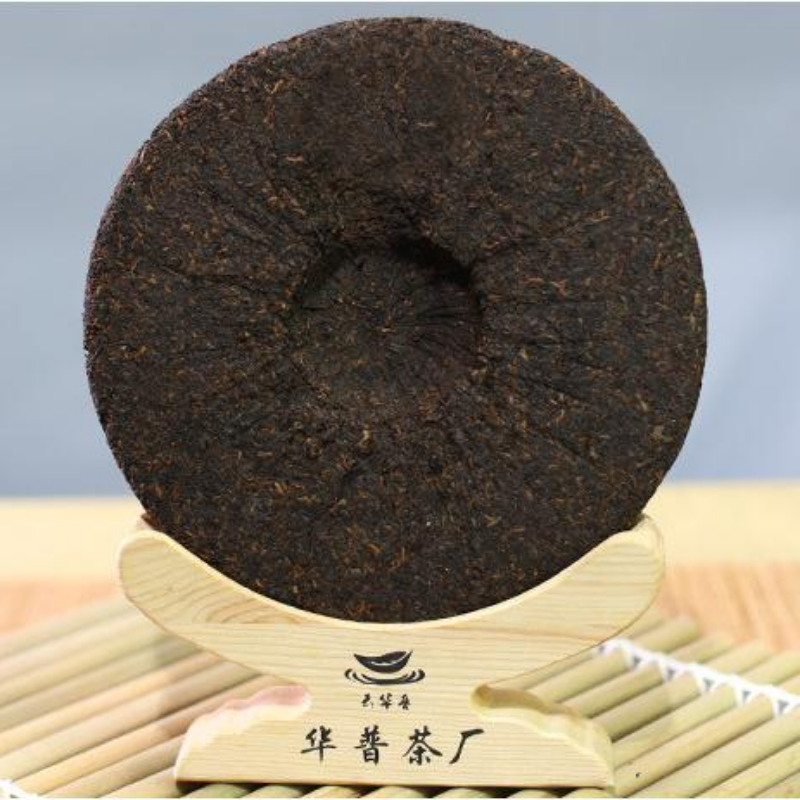 357g Pu-erh Ripe Tea Bulang Mountain Hekai Puerh Ripe Tea Cake Yunnan Black Tea