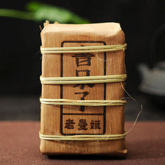 PU'ER TEA Lao Man E Pu-erh Tea Brick 500g Ripe Puer Traditional Pu'er Tea