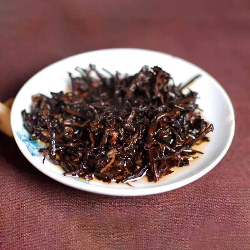 357g Ripe Pu'er Tea Cake Bulang Mountain Ancient Tree Puerh Cooked Tea Healthy