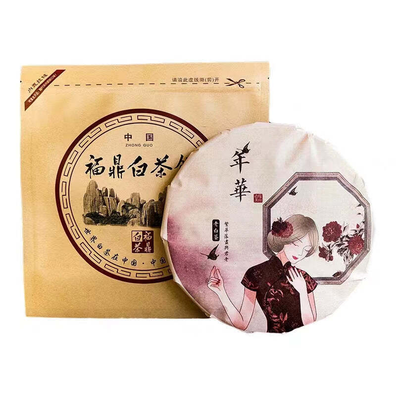 350g Fuding White Tea Shoumei Premium White Tea Cake Organic Old Tree White Tea
