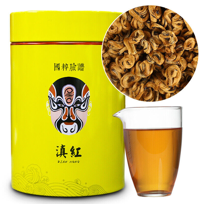 HelloYoung Fengqing Dian Hong Huang Jin Luo Golden Tea Yunnan Dianhong Black Tea 250g/can