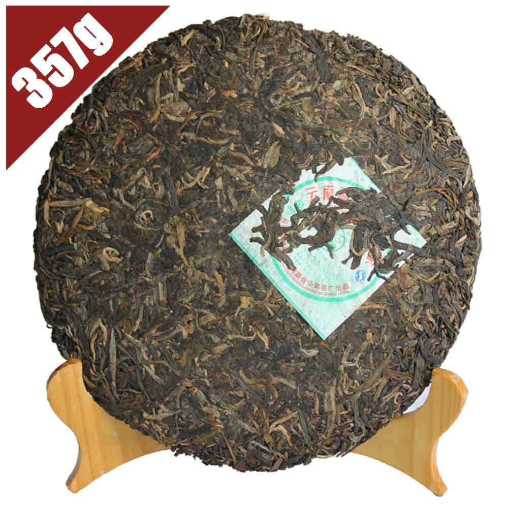 HelloYoung Ba Jiao Ting 0830 Raw Pu-erh Tea Cake Yunnan Menghai Shen Sheng Puer 357g
