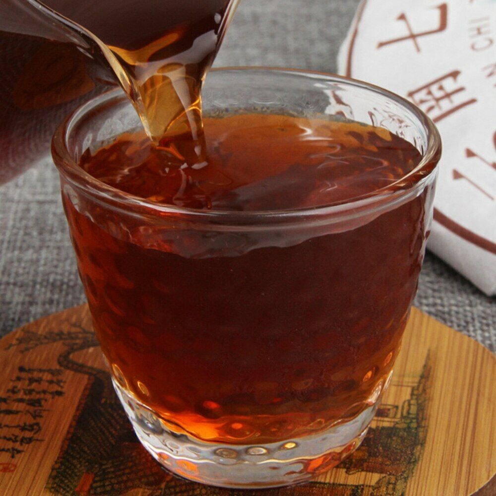 357g Top Premium Menghai Scent of Time Ripe Puer Tea Golden Bud Shu Puerh Tea
