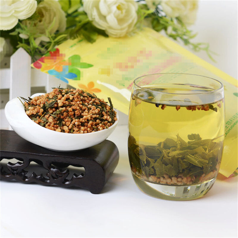 100g Organic Genmaicha Sencha with Rice Premium Brown Rice Green Tea Herbal Tea