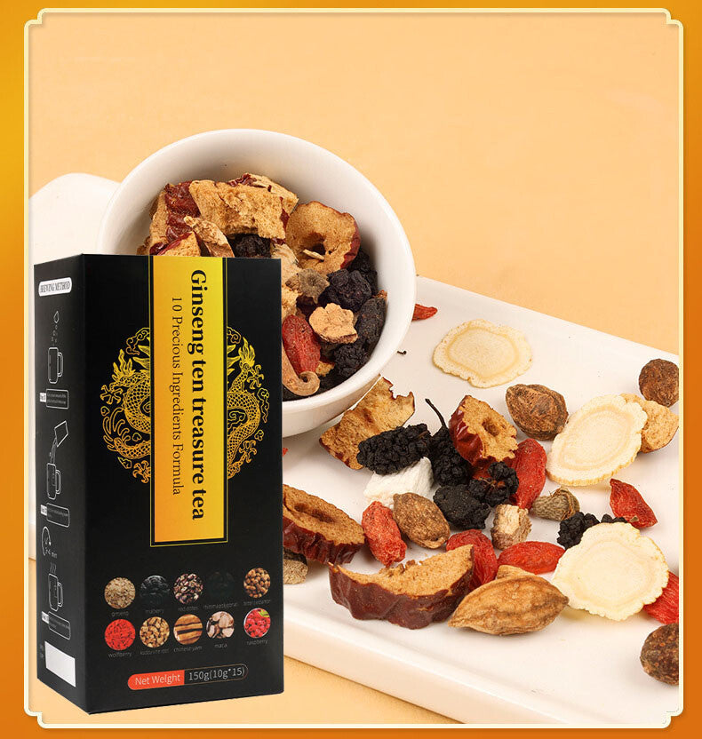 Ginseng Six Treasure Tea Kidney Liver Red Date Tea Health Support