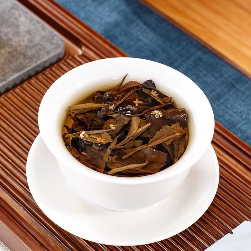 30Pcs Fuding White Tea Small Brick High Mountain Osmanthus Fragrans White Tea
