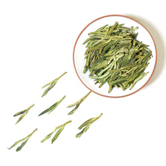 HelloYoung HELLOYOUNG 100g Premium Spring Anji Bai Cha Long Jing White Dragon Well GREENTEA
