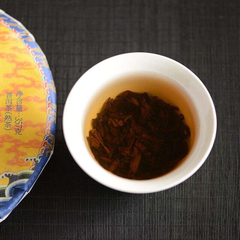 Dragon Pole * TAETEA Menghai Dayi Pu-erh Tea Ripe Puer Shu Cake 357g 2101