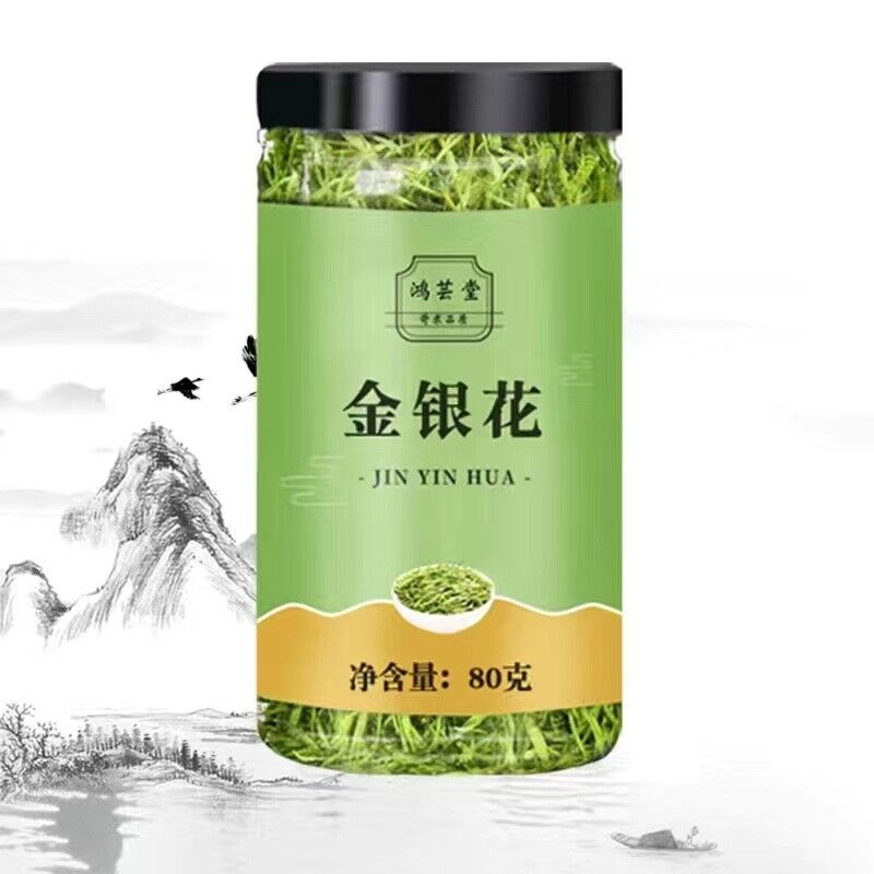 80g Honeysuckle Flower Tea Can Package Chinese Herbal Flower Tea Healthy Drink