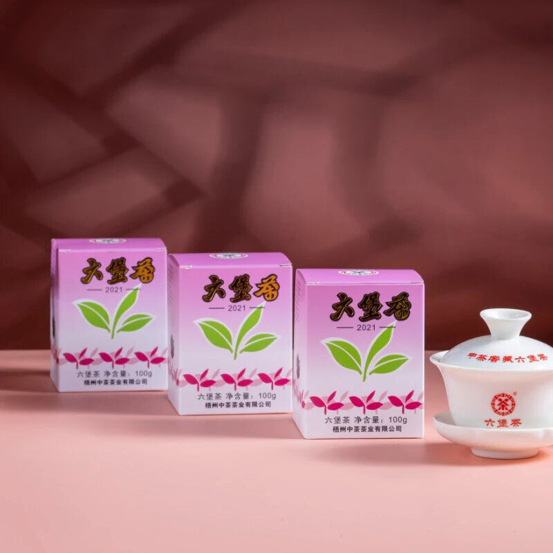 Liu Bao Hei Cha Dark Tea Loose 100g CHINATEA Brand Purple Box Lao Ba Zhong Cha