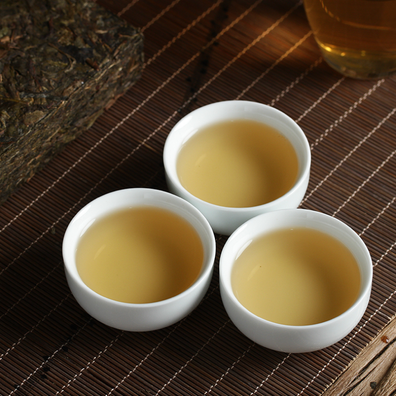 500g Premium Puerh Raw Tea Brick Golden Leaf Yunnan Pu-erh Tea Chinese Pu'er Tea